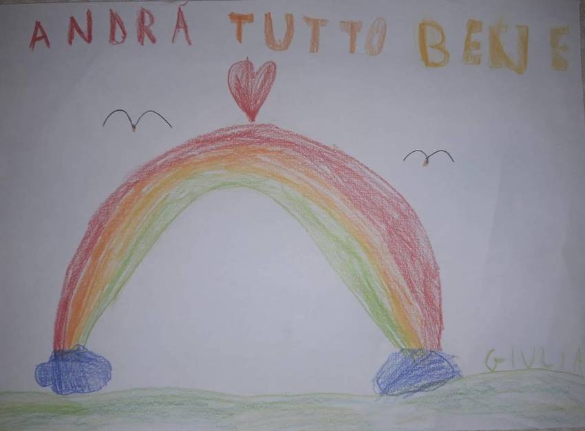 Disegno di Giulia / #Andrà tutto bene - dai nostri figli / #Andrà tutto